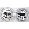 Image 1 : 2-2019 AUSTRALIA 1oz SILVER YEAR OF THE PIG $1.00
