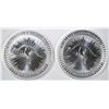Image 1 : 2-2019 AUSTRALIA 1oz SILVER UNC KANGAROO COINS