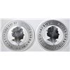 Image 2 : 2-2019 AUSTRALIA 1oz SILVER UNC KANGAROO COINS