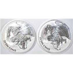 2-2018 KOREAN 1oz SILVER ZI:SIN CANIS COINS