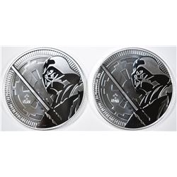 2-2018 NIUE DARTH VADER 1oz SILVER COINS