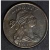 Image 1 : 1805 DRAPED BUST LARGE CENT, CH BU mild porosity