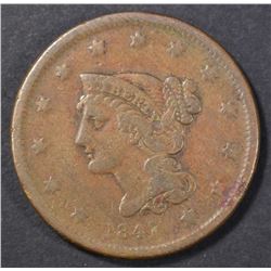 1841 LARGE CENT, FINE