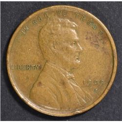 1909-S LINCOLN CENT, XF