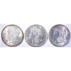 1881-S, 82 & 86 CH BU MORGAN DOLLARS