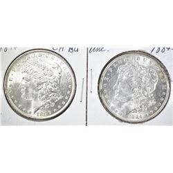 1884-O UNC & 1896 CH BU MORGAN DOLLARS
