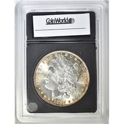 1887 MORGAN DOLLAR,  BU COLOR