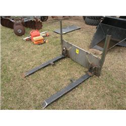 Home built fork for skidloader
