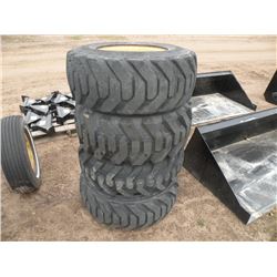 Skidloader tires, 12-16.5 on Case wheels