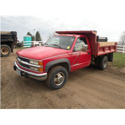 1997 Chev 1-ton dump truck SN#-1GBJK34F7VF011956