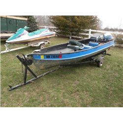 1952 Alumacraft boat w/2019 homemade trailer SN#-XXX