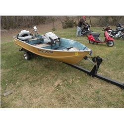 1978 SeaKing 12ft boat w/2010 Homemade trailer SN#-SMK13185M77H