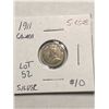 Image 1 : 1911 Silver Canada 5 Cents Harder Date
