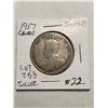 Image 1 : 1917 Silver Canada Half Dollar Hard to Get
