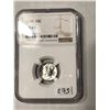 Image 1 : 1944 Mercury Dime Certified NGC MS 65