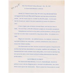 John F. Kennedy 1957 Speech Draft