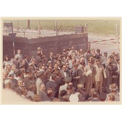 John F. Kennedy 1963 Original Photograph at Checkpoint Charlie by Cecil Stoughton