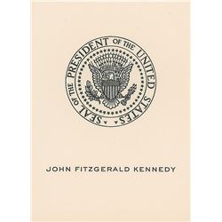 John F. Kennedy Personal Bookplate