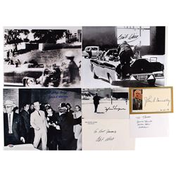 John F. Kennedy Assassination Group of (7) Signed Items