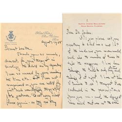 Rose Kennedy Pair of Autograph Letters Signed