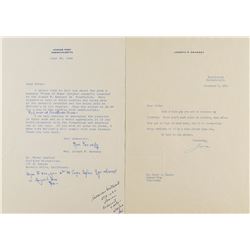 Joseph P. and Rose Kennedy Pair of Typed Letters Signed