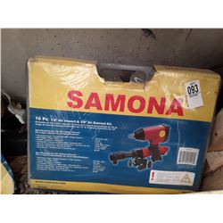 Samona 15 Piece 1/2" Air Impact + 3/8" Ratchet Kit