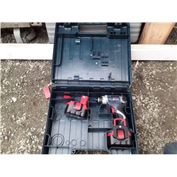 Bosch Impact Drill With 2 Batteries in Case
