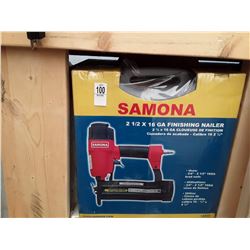 Samona 2-1/2" 16ga. Finishing Nailor New With Case