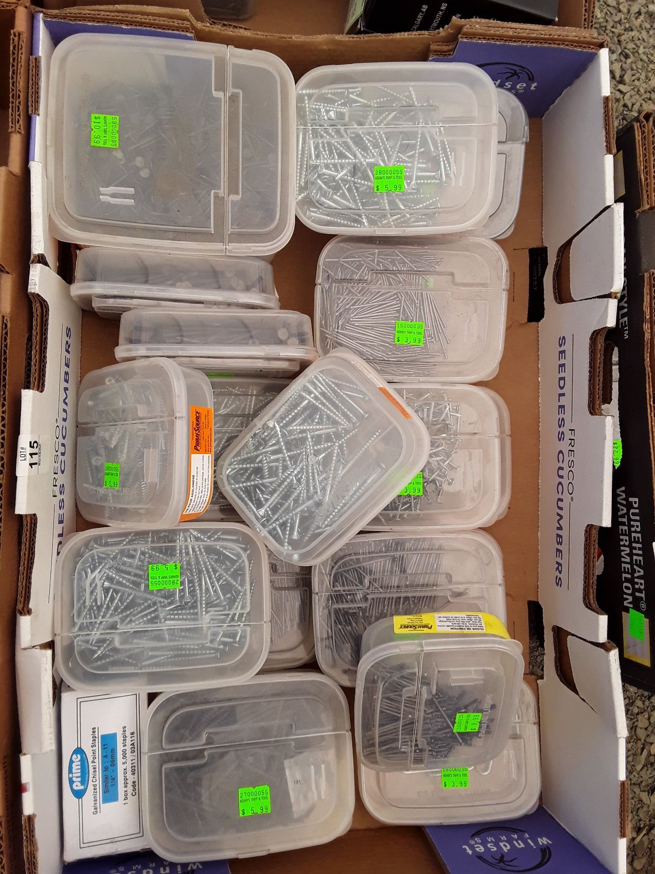 Box of Assorted Hardware