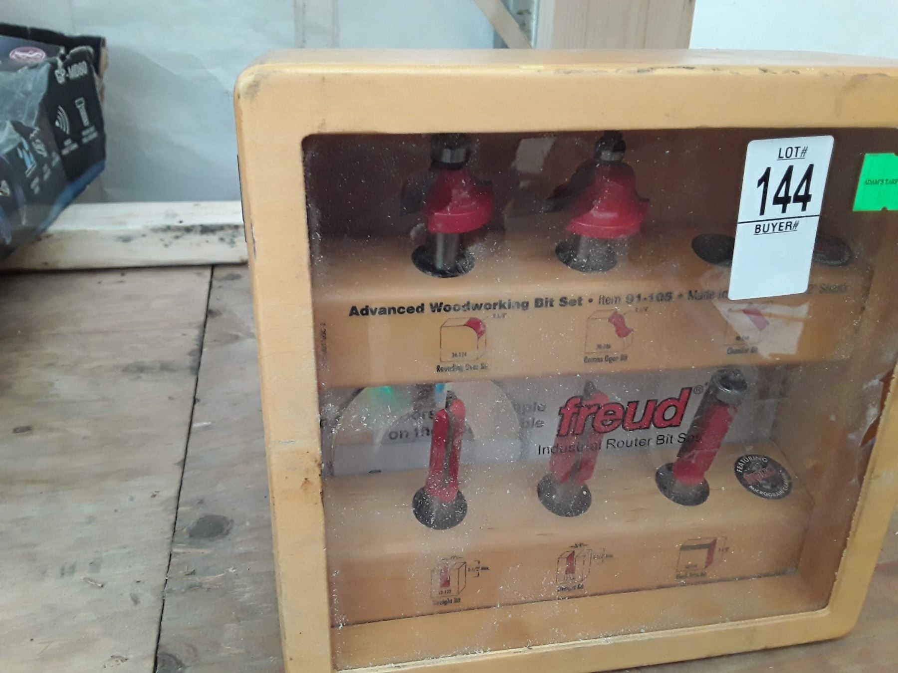 Freud Router Bit Packaging Freud Industrial Router Bit Set in Wood Box