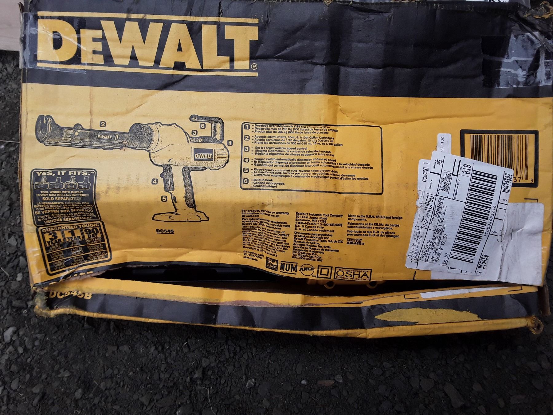 Dewalt Adhesive Gun