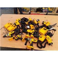 Large Lot of Assorted Power Tools and Chargers