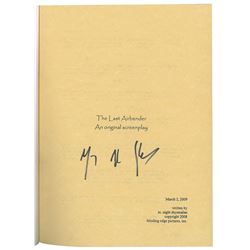 The Last Airbender Final Script Signed by M. Night Shyamalan