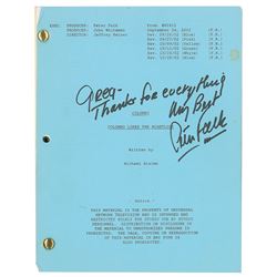 Columbo Script Signed by Peter Falk