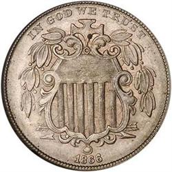 1866 Rays 5c NGC MS63 [L#1008