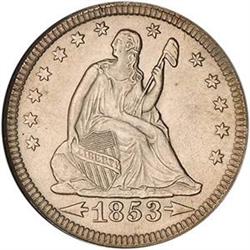 1853 A&R 25c NGC MS65 [L#1018