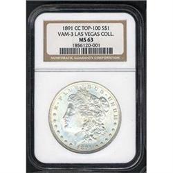 1891-CC $1 NGC MS63 [L#1053