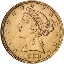 1900 $5 NGC MS64 [L#1092