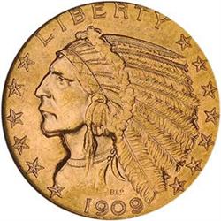1909-D $5 NGC MS62 [L#1096