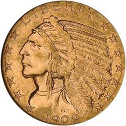 1909-D $5 NGC MS62 [L#1097