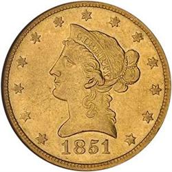 1851-O $10 NGC AU53 [L#1099