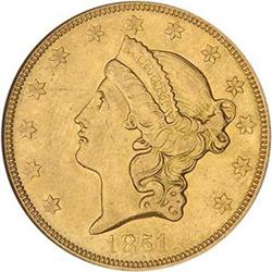 1851-O $20 NGC AU55 [L#1111