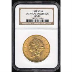 1907-S $20 Liberty NGC MS62 [L#1126