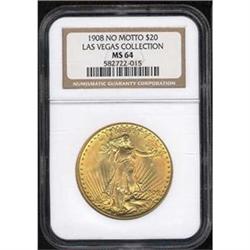 1908 No Motto $20 NGC MS64 [L#1130