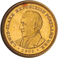 1905 Lewis & Clark G$1 NGC MS64 [L#1155