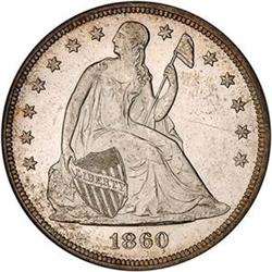 1860-O $1 PCGS MS62 [L#1186