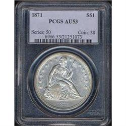 1871 $1 PCGS AU53 [L#1188