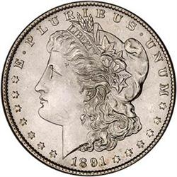 RAW 4 COIN LOT MORGAN DOLLARS [L#1308