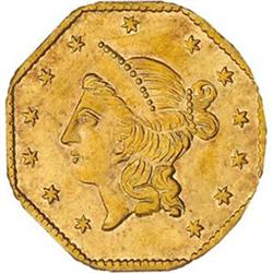 1853 Cal Gold $1BG-531 PCGS MS62 [L#1468