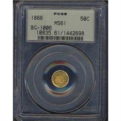 1871 Cal Gold 25C BG-839 PCGS MS63 [L#1482